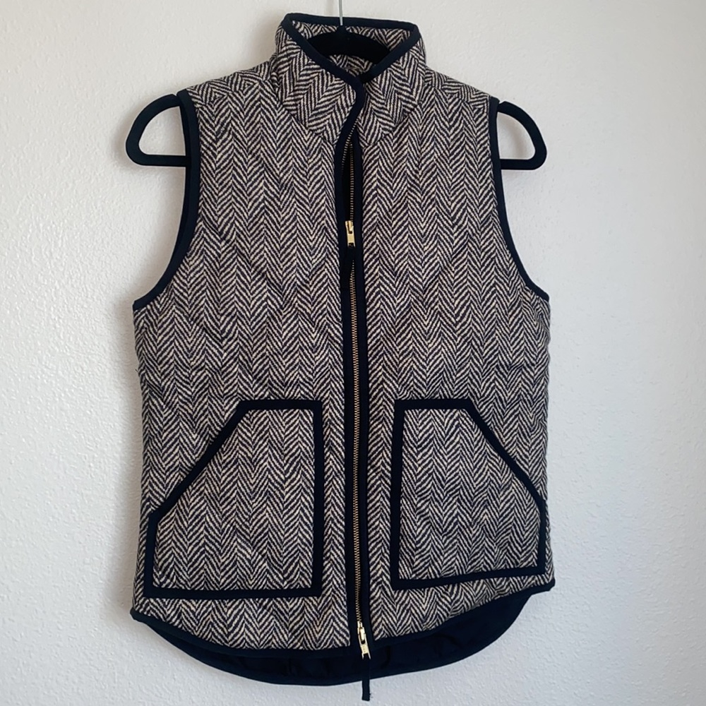 J. Crew Herringbone Vest - Picture 2 of 7